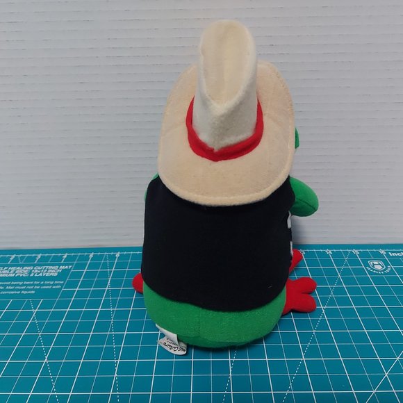 The 24k Company Frog Culture Plushie Cowboy Frog Red Eye 8 Inch Stuffed Animal - Picture 3 of 7